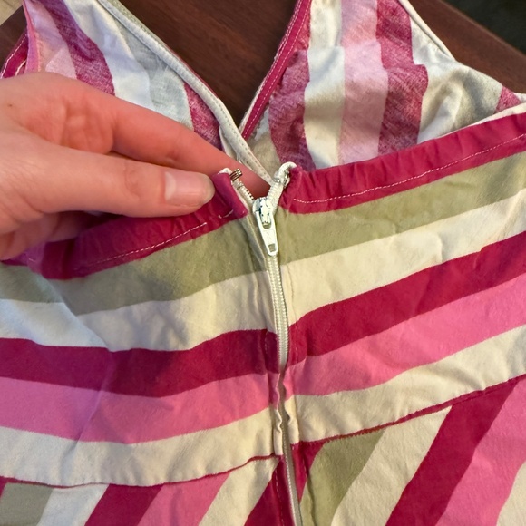 VINTAGE y2k Reitman's striped halter mini dress - Picture 6 of 8